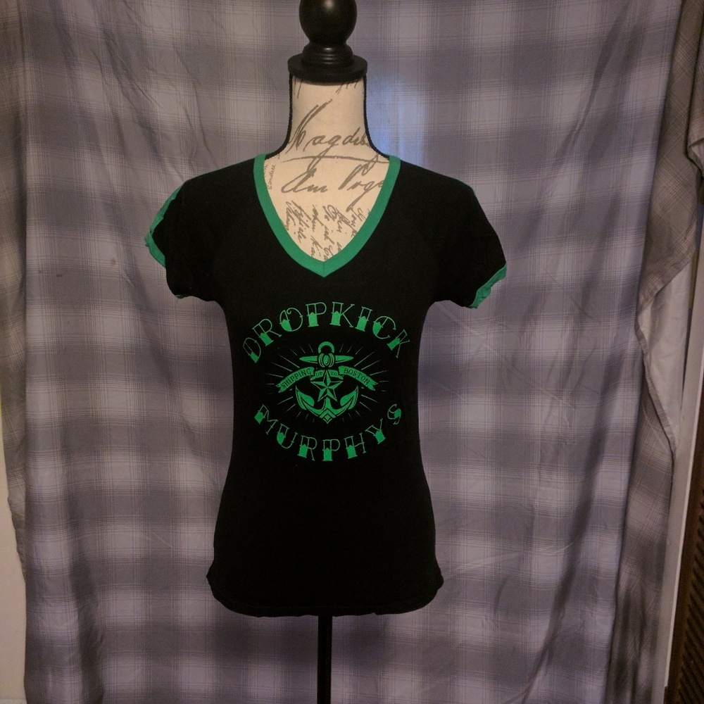 Ladies Drop Kick Murphy's Band V-Neck T-Shirt